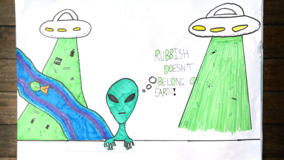 Artwork como aliens